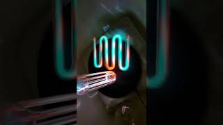 Flat Tesla coil - neon plasma art wireless power supply