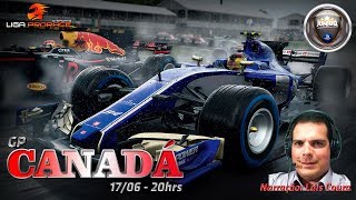 F1 2017 COM ATIVEGAMES | GP DO CANADA | PS4 JUNIOR | ETAPA 07 DE 08 | NARRAÇÃO LUIS COURA