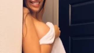 Hot instagram model showing her boobs.