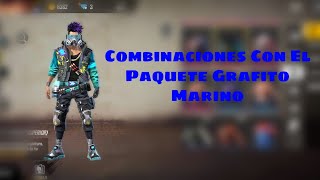 Combinaciones De Ropa Con Paquete De  La Nueva Incubadora  "Grafito Marino". #FreeFire