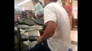 Playing Electrik drum DT 450 Yamaha