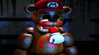 Mario Atrapado En El Traje De Freddy! Five Nights At Freddys | Mario In Anomatronic !
