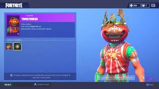 *NEW* SHOP UPDATE - CUSTOMIZABLE TOMATO HEAD SKIN! FORTNITE BATTLE ROYALE