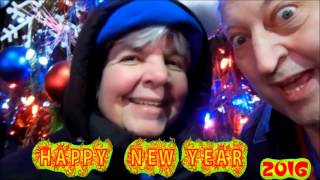JOE AND LENORE WARMING UP TO THE BALL DROP 2016
