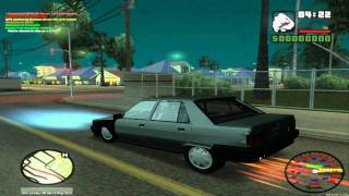 Mirá Como raya el piso el Renault 9 - GTA SA