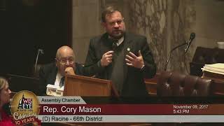 Morning Minute: Cory Mason Delivers Final Speech on Assembly Floor