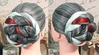 Шикарный пучок с канекалоном | Авторские причёски | Лена Роговая | Hairstyles by REM | Copyright ©