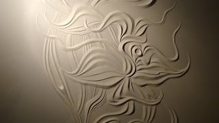 Мастер класс #Барельеф цветка из гипсовой шпаклёвки своими руками