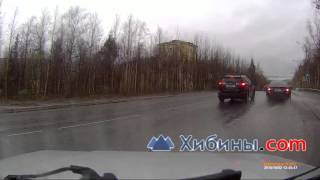 ДТП в Мончегорске. Не удачно перестроился