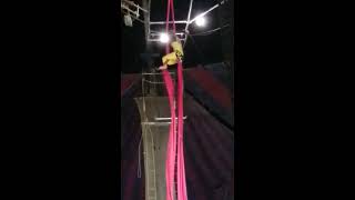 A sexy girl Cloth plexus hanging
