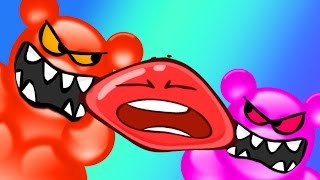 КРАСНЫЙ ШАР ПРОТИВ ЖЕЛЕЙНЫЙ МЕДВЕДЬ мультик игра   шарик и мишки из желе Red Ball 4 от Спуди