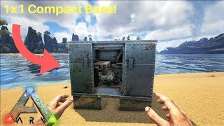 Best 1x1 Compact Base Design! - Ark: Survival Evolved!