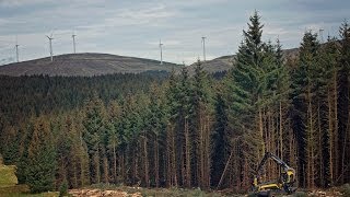 PONSSE forest machines logging in UK