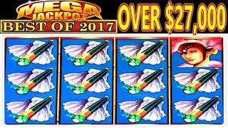 ✨ SUPER MEGA JACKPOT HANDPAY BEST OF 2017 PT 3 ✨ HIGH LIMIT SLOT MACHINE ✨