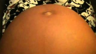 Big kick - pregnant belly