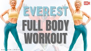 EVEREST Endurance LIVE Workout | Heavy Weights Workout At Home | Rebecca Louise
