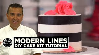 Modern Lines Cake | DIY Cake Kit Tutorial