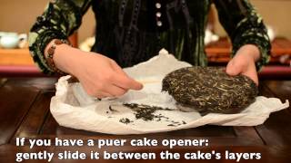 White Moonlight Puer Cake