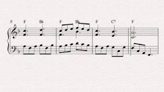 Free easy piano sheet music - Plaisir D'Amour