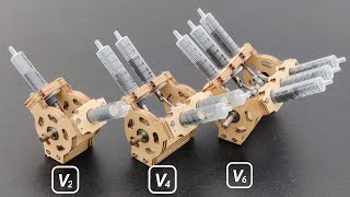 Linear Solenoid Engine || Making V2, V4, V6 Engines Using Neodymium Magnets
