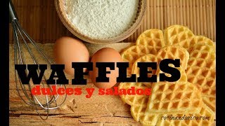 WAFFLES DULCES Y SALADOS DESAYUNOS CONGELADOS CASEROS!!!