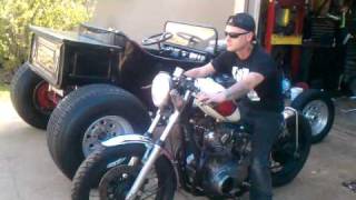 Xs650 Red White Tank
