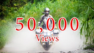 Varadero XL1000V Crossing Huge Water Puddle Off Road Enduro
