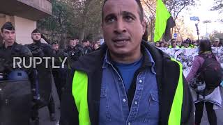 France: Hundreds march against health pass mandate and increasing fuel prices in Paris