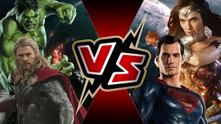 Thor and Hulk VS Superman and Wonder Woman | BATTLE ARENA