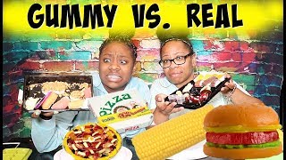 Gummy vs Real Food Challenge ~ Part 1