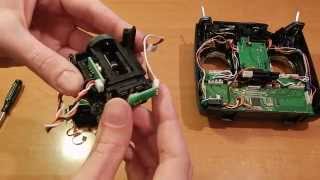Модификация Turnigy 9XR Mode 1 в Mode 2