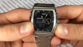 Как настроить часы Casio EDIFICE EFA-120D-1A - инструкция по настройке от PresidentWatches.Ru