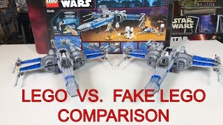 Lego X-Wing VS Lepin X-Wing Comparison Review