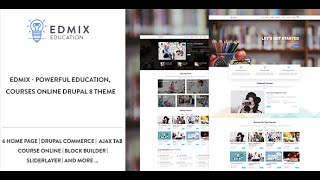Edmix, Unix - Powerful Education, Courses Online Drupal 8 Theme - Introduce