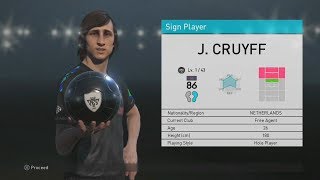 Johann Cruyff 1st Day in My club -  PES 2018 PS4