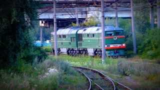 Тепловоз 2ТЭ116-1385, перегон Пискаревка - Ручьи.