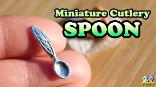 Полимерная глина - Миниатюрная ЛОЖКА / Polymer Clay Miniature Cutlery (SPOON)