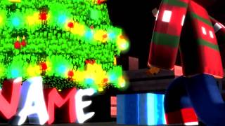 ?FREE Christmas Minecraft Intro Template [C4D, AE]?Free download ! ?