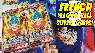 HORRIBLE PRONUNCIATIONS!! Opening FRENCH Special Pack Kits of Dragon Ball Super Cards!