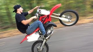 More Wheelies.. First day with cr85!
