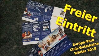 Europa-Park Clubkarten Gutscheine / Gratiseintritt für Ihren Liebsten / Videobotschaft für Fam. Mack
