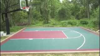 VersaCourt Installation- Backyard Basketball Court