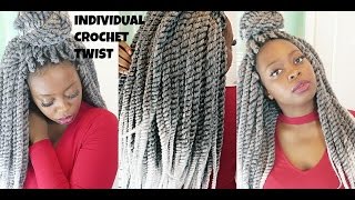 DIY || INDIVIDUAL CROCHET HAVANA MAMBO TWIST BRAIDS || PROTECTIVE HAIRSTYLE