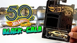 HOT WHEELS BLACK & GOLD 50TH ANNIVERSARY 2018