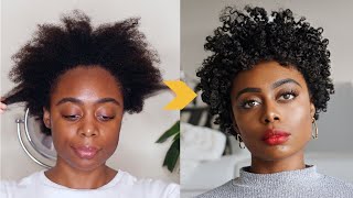 CURLY AFRO |  Flat Twist and Curl with New Briogeo Coil Custard