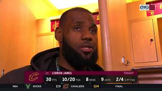 LeBron James won't say publicly why he hasn't been on court for lineup intros | Cavs Live postgame
