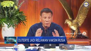 Duterte Jadi Relawan Vaksin Rusia