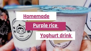 Yoghurt purple rice drink - Homemade
