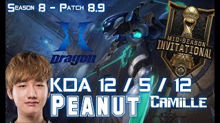 KZ Peanut CAMILLE vs TWITCH Jungle - Patch 8.9 EUW Ranked
