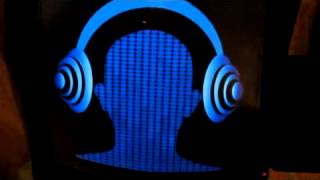 blue head Flash sound activate led t shirt equalizer wwwtheflashingcompanycom